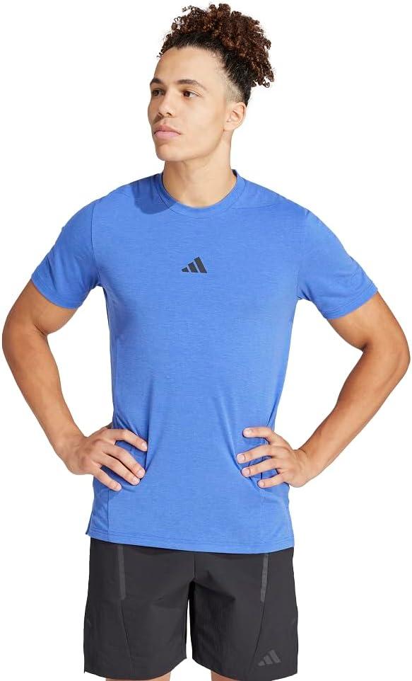 imageAdidas Mens Designed for Training Workout TShirtSemi Lucid Blue