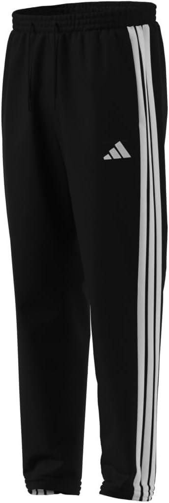 imageAdidas Mens Essentials 3Stripes Woven PantsBlackWhite