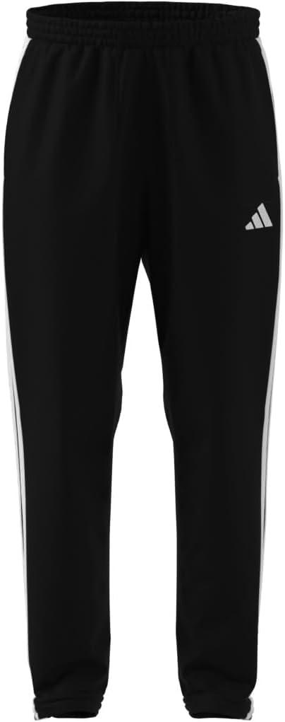 imageAdidas Mens Essentials 3Stripes Woven PantsBlackWhite