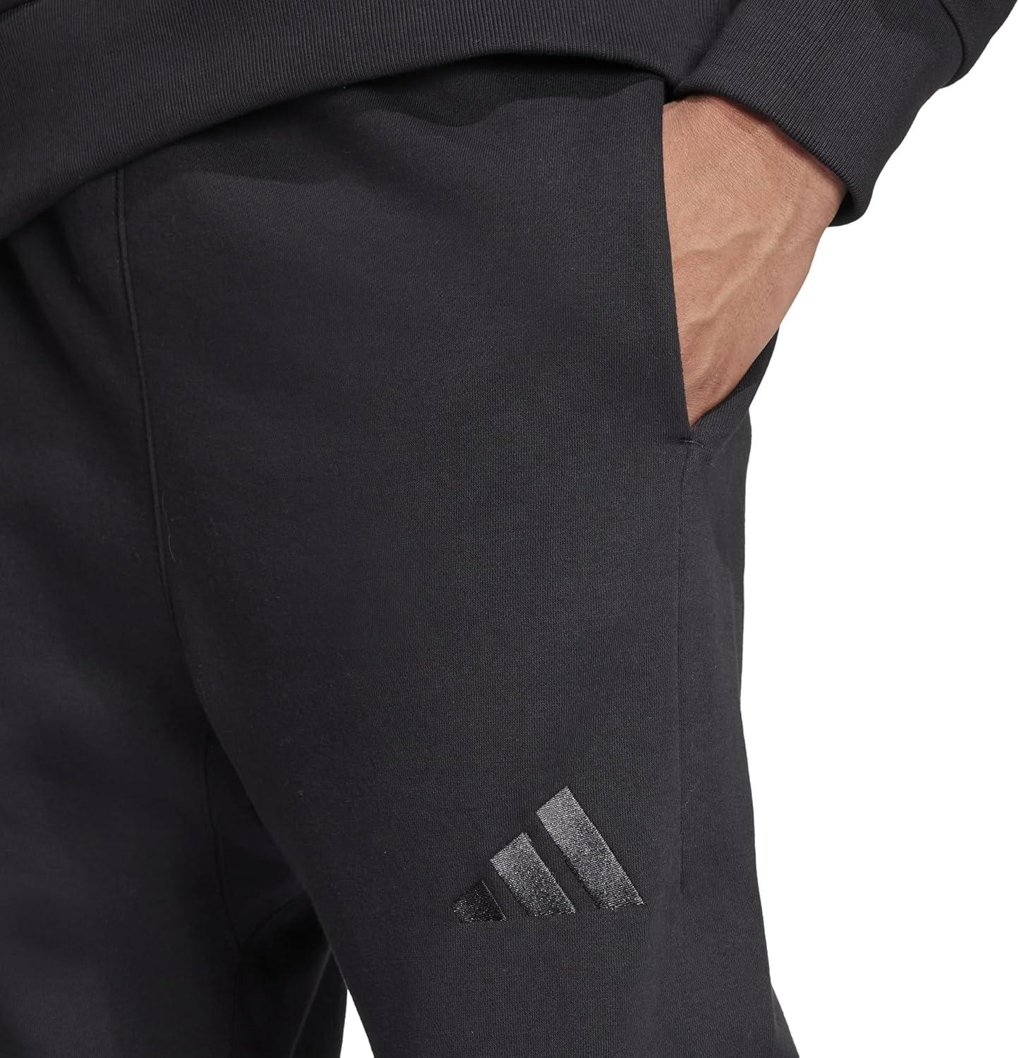 imageadidas Mens All Szn Fleece Regular Tapered PantsBlack