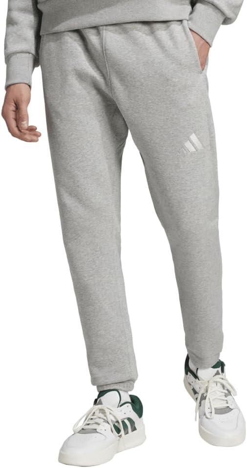 imageadidas Mens All Szn Fleece Regular Tapered PantsMedium Grey Heather