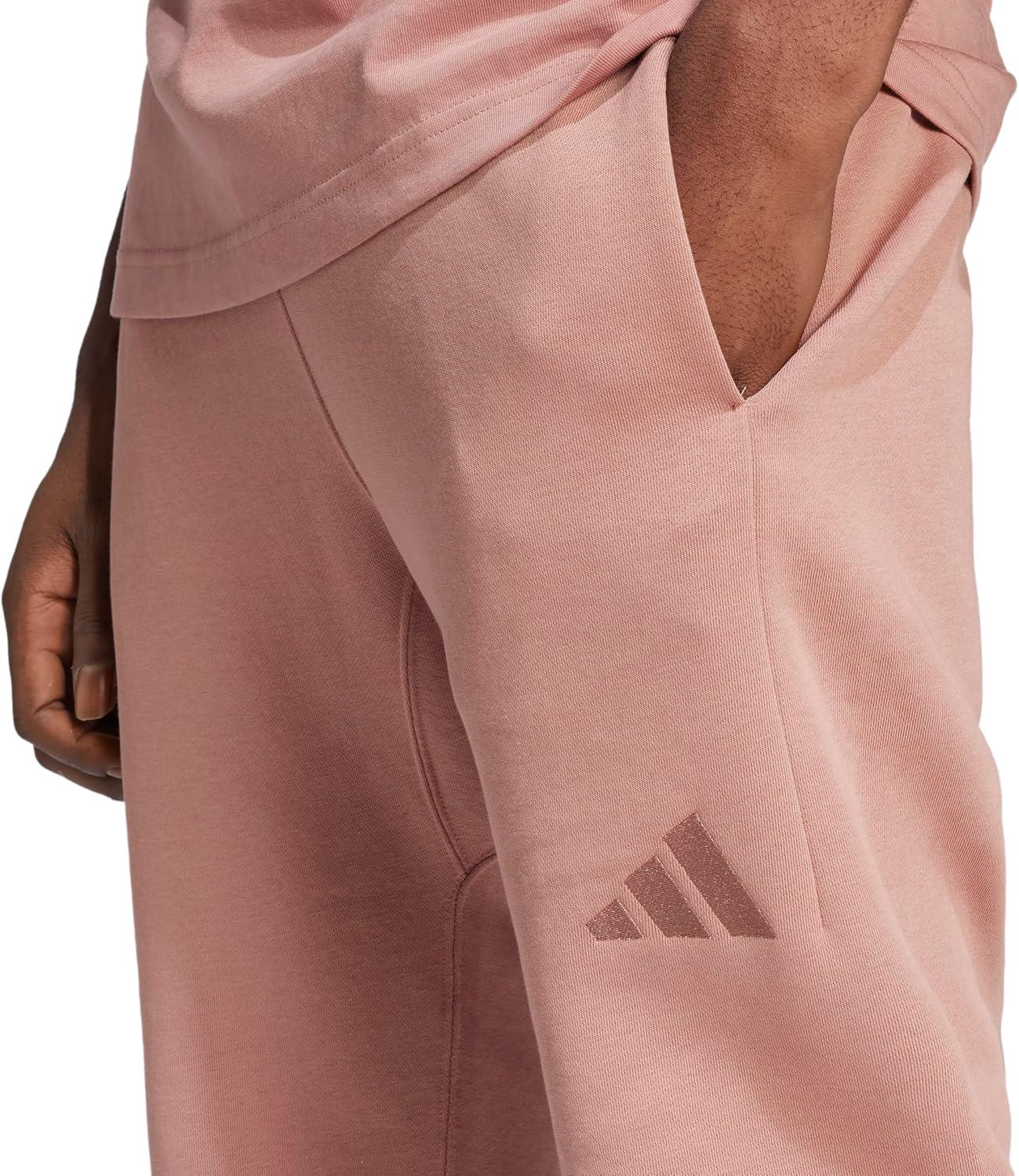 imageadidas Mens All Szn Fleece Regular Tapered PantsWarm Clay