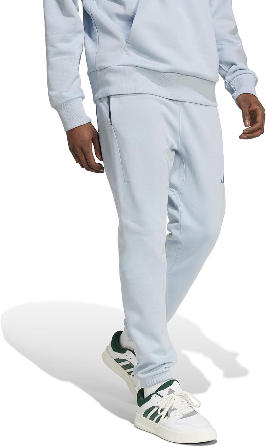 imageadidas Mens All Szn Fleece Regular Tapered PantsWonder Blue