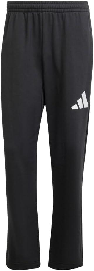 imageadidas Mens Essential 3bar Wide Leg PantsBlackWhite