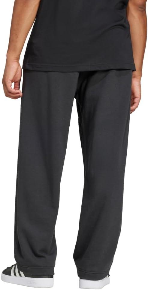 imageadidas Mens Essential 3bar Wide Leg PantsBlackWhite