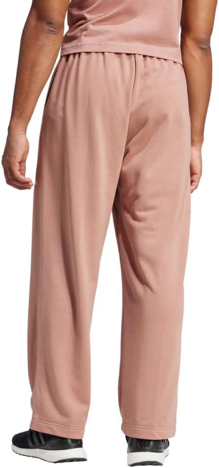 imageadidas Mens Essential 3bar Wide Leg PantsWarm ClayWhite