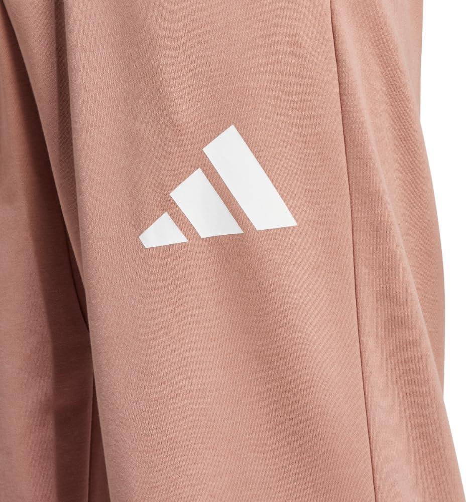 imageadidas Mens Essential 3bar Wide Leg PantsWarm ClayWhite