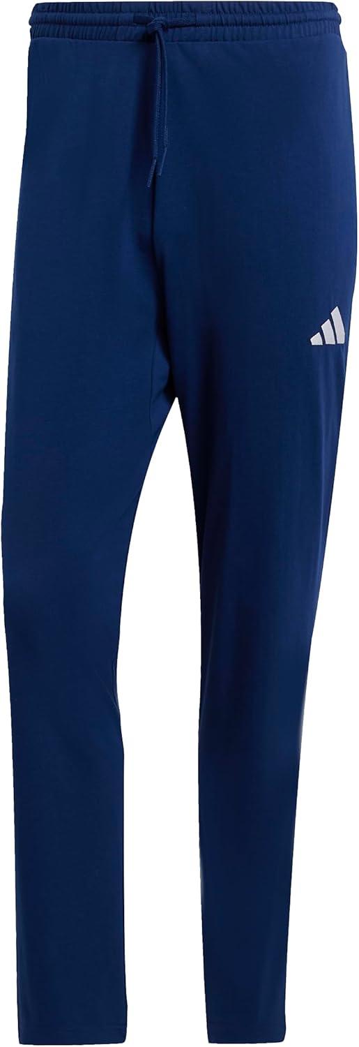imageadidas Mens Essentials Feel Cozy French Terry Cargo ShortsDark BlueWhite