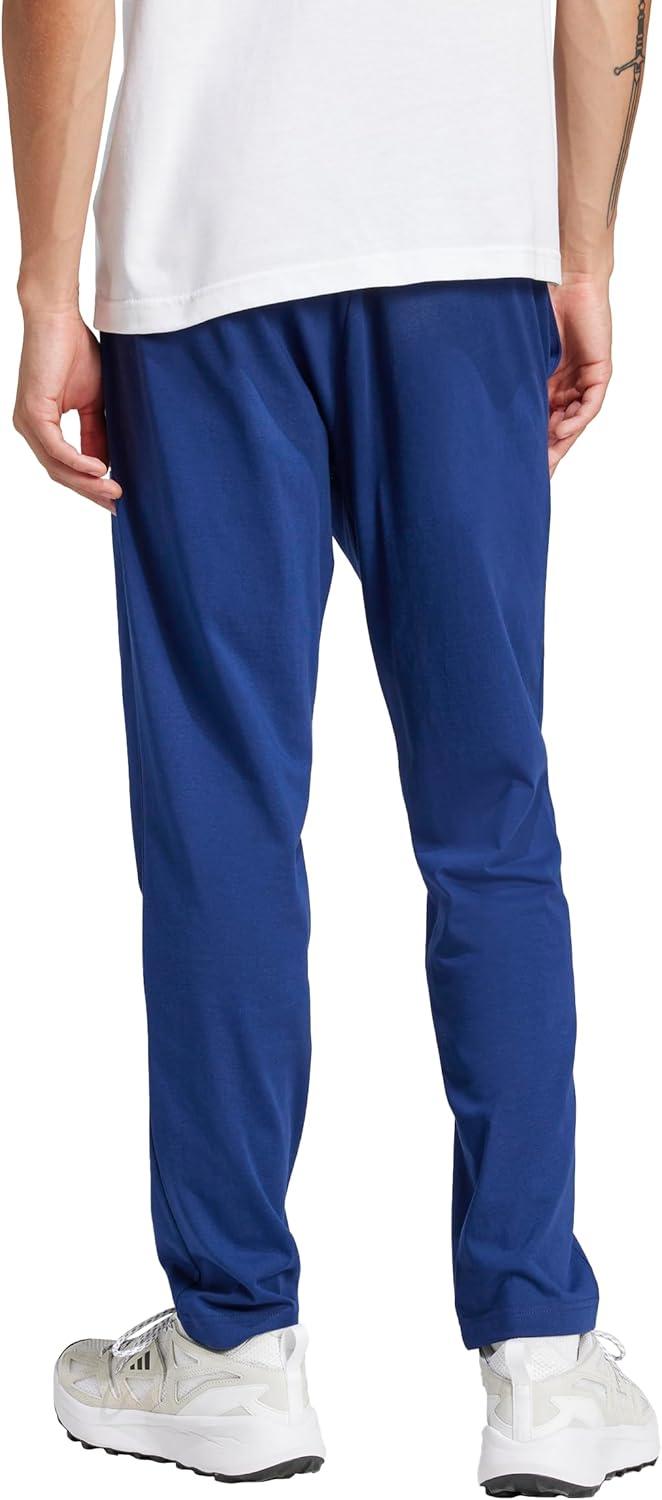 imageadidas Mens Essentials Feel Cozy French Terry Cargo ShortsDark BlueWhite