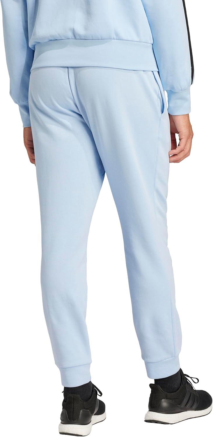 imageadidas Mens Essentials Feel Cozy French Terry PantsBlueBlack