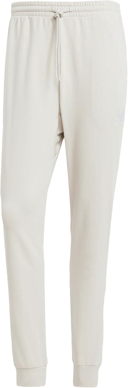 imageadidas Mens Essentials Feel Cozy French Terry PantsWonder Alumina White