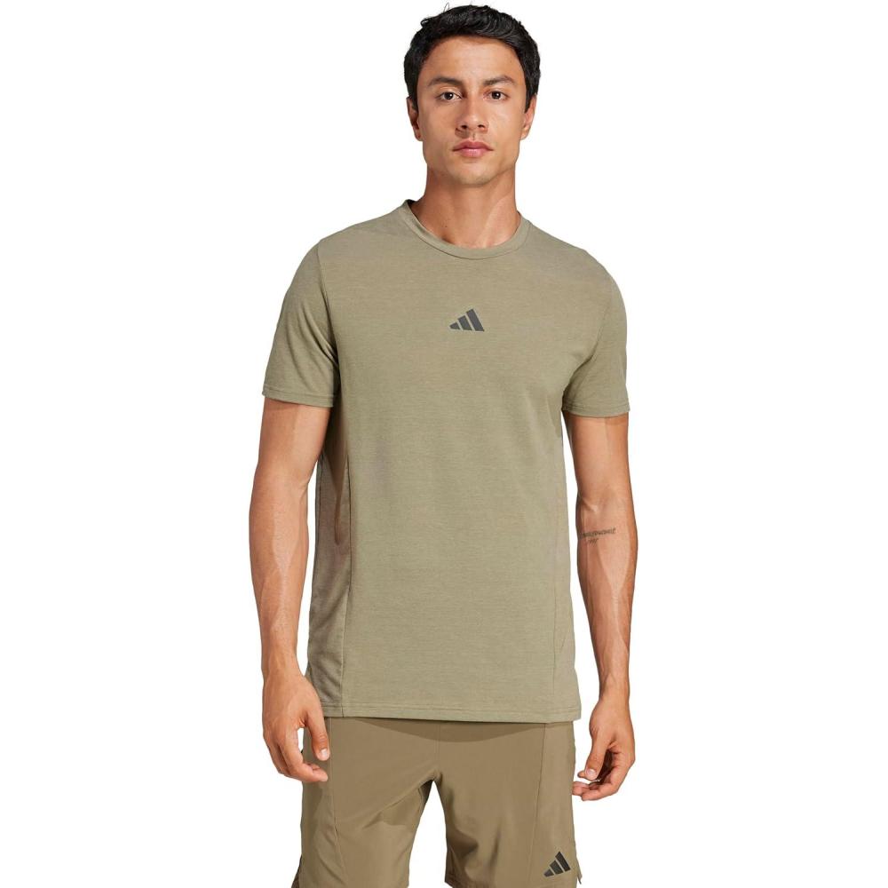 imageAdidas Mens Designed for Training Workout TShirtOlive Strata