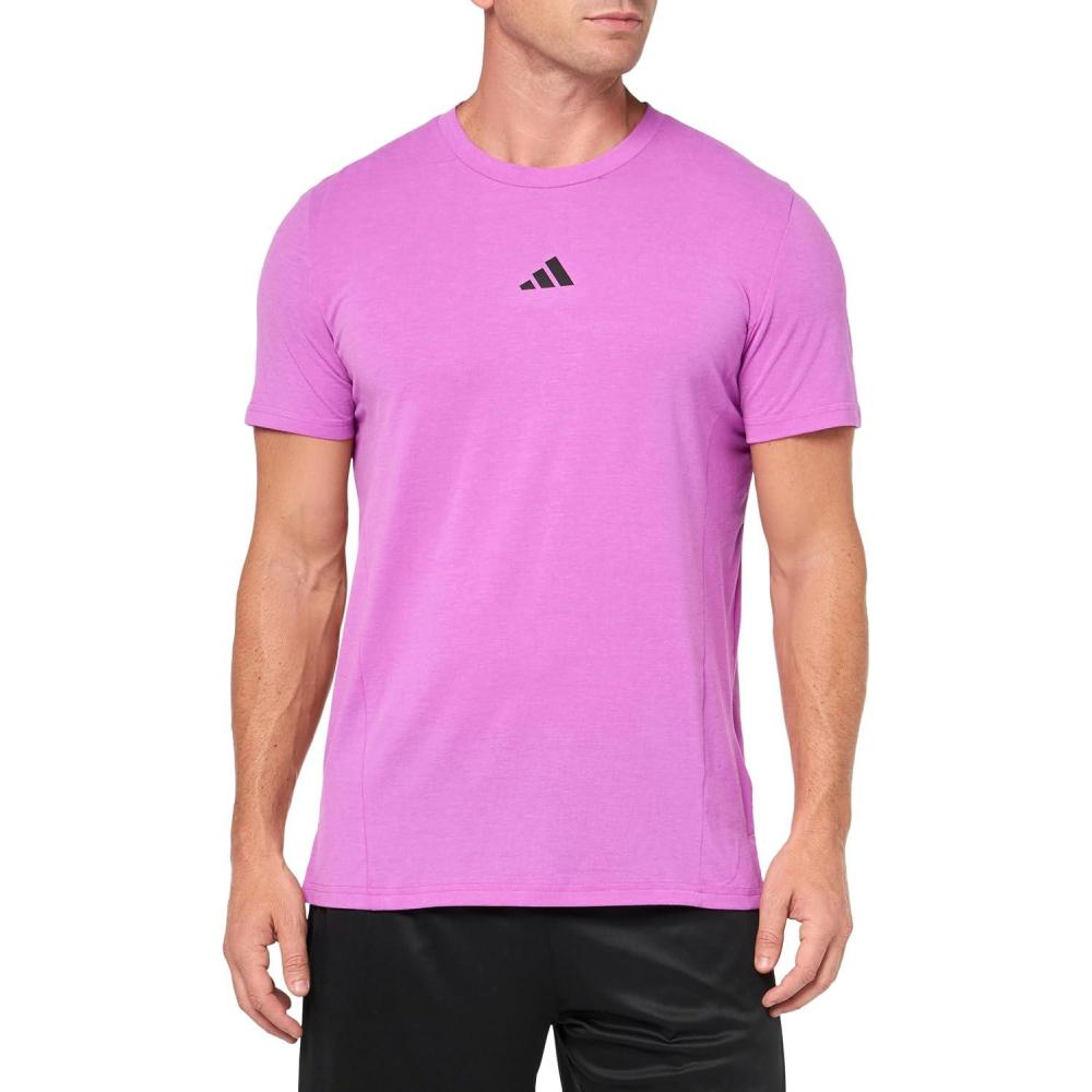 imageAdidas Mens Designed for Training Workout TShirtPurple Burst Mel