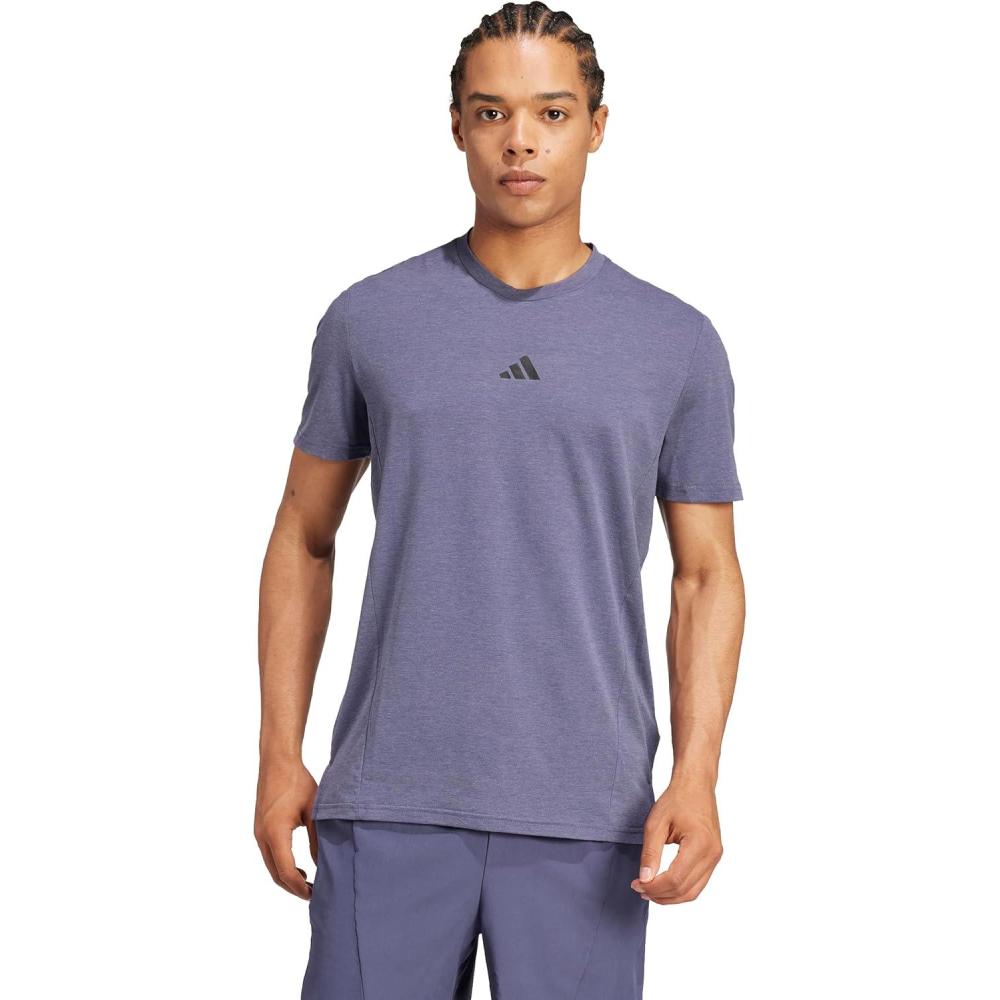 imageAdidas Mens Designed for Training Workout TShirtShadow Navy Melange