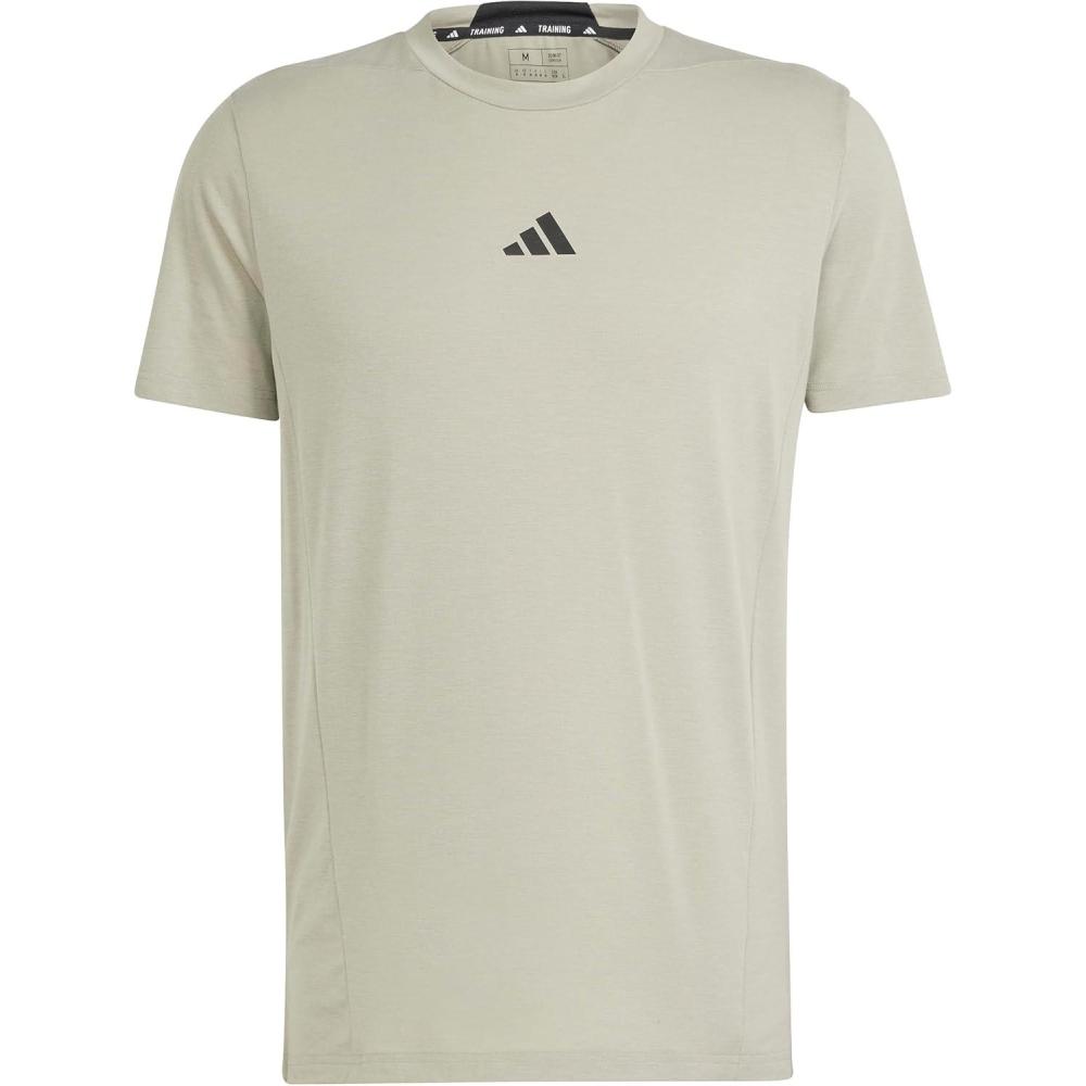 imageAdidas Mens Designed for Training Workout TShirtSilver Pebble