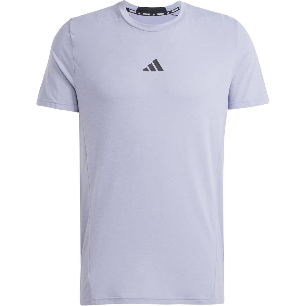 imageAdidas Mens Designed for Training Workout TShirtSilver Violet