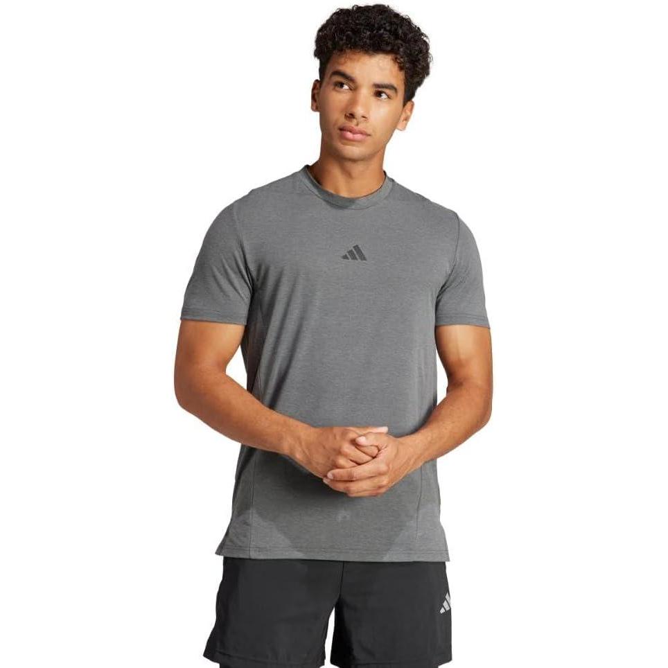 imageAdidas Mens Designed for Training Workout TShirtSolid Grey