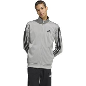 adidas Men’s 3-Stripes Tricot Track Top(Ch Solid Grey)