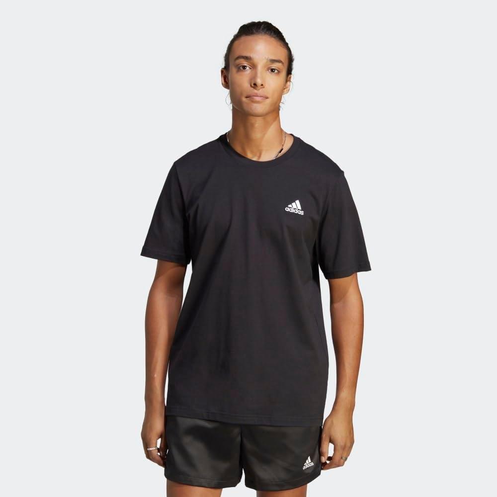 imageAdidas Mens Essentials Single Jersey Embroidered Small Logo TShirtBlack