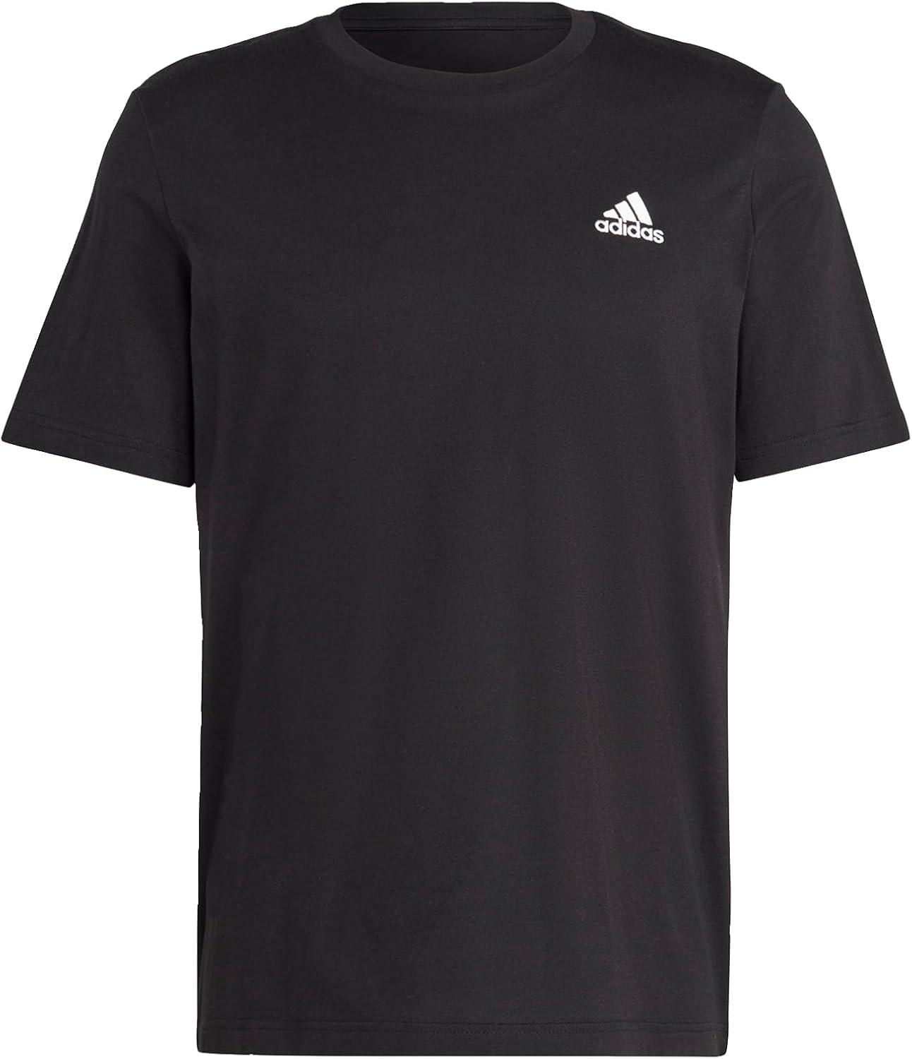 imageAdidas Mens Essentials Single Jersey Embroidered Small Logo TShirtBlack