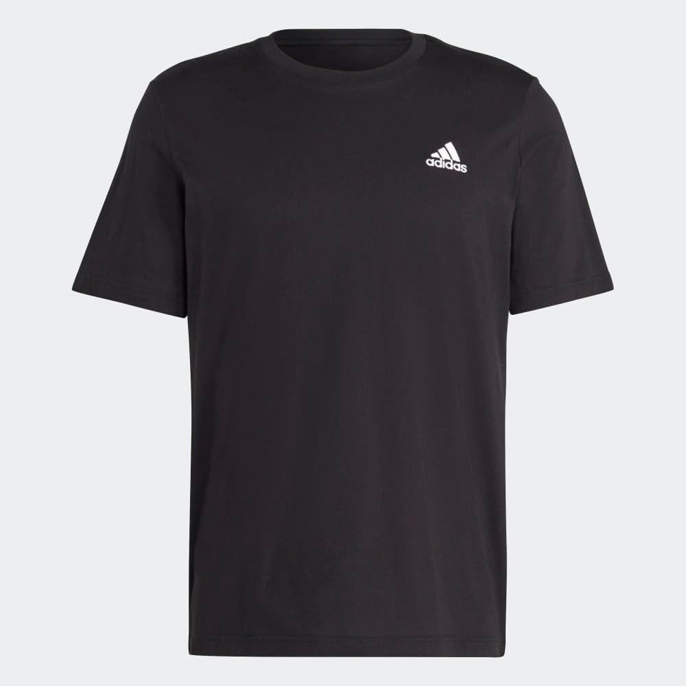 imageAdidas Mens Essentials Single Jersey Embroidered Small Logo TShirtBlack