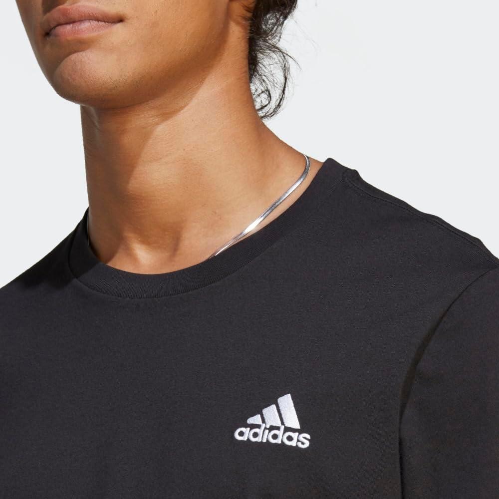 imageAdidas Mens Essentials Single Jersey Embroidered Small Logo TShirtBlack