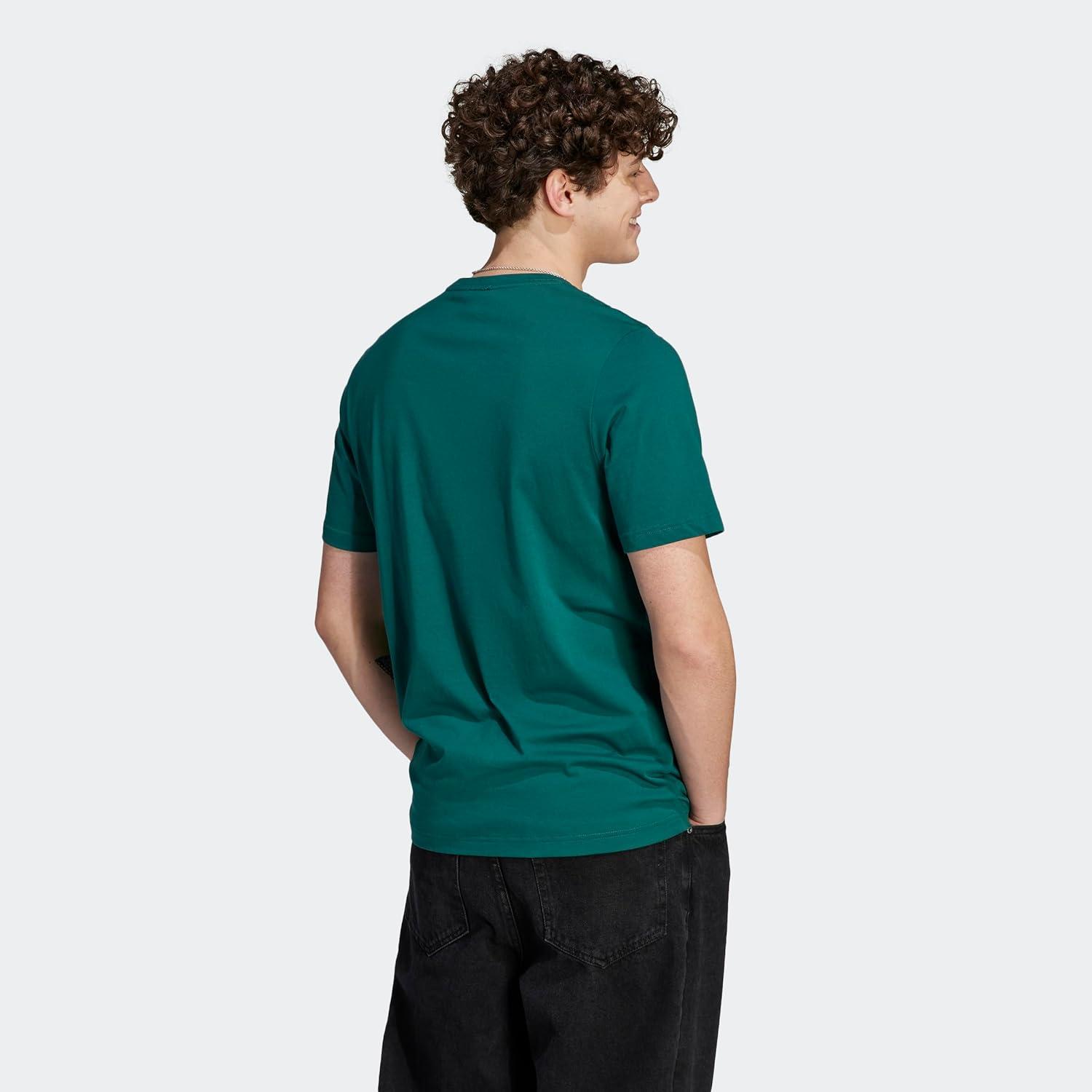 imageAdidas Mens Essentials Single Jersey Embroidered Small Logo TShirtCollegiate Green