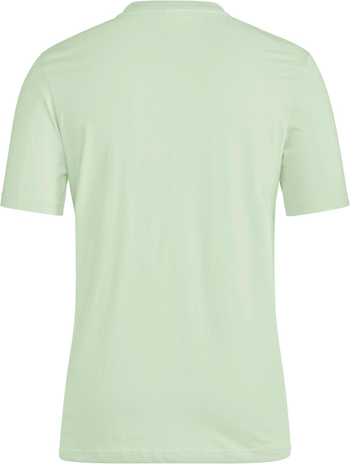 imageAdidas Mens Essentials Single Jersey Embroidered Small Logo TShirtSemi Green Spark