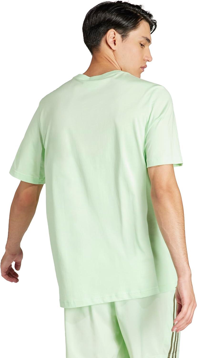 imageAdidas Mens Essentials Single Jersey Embroidered Small Logo TShirtSemi Green Spark