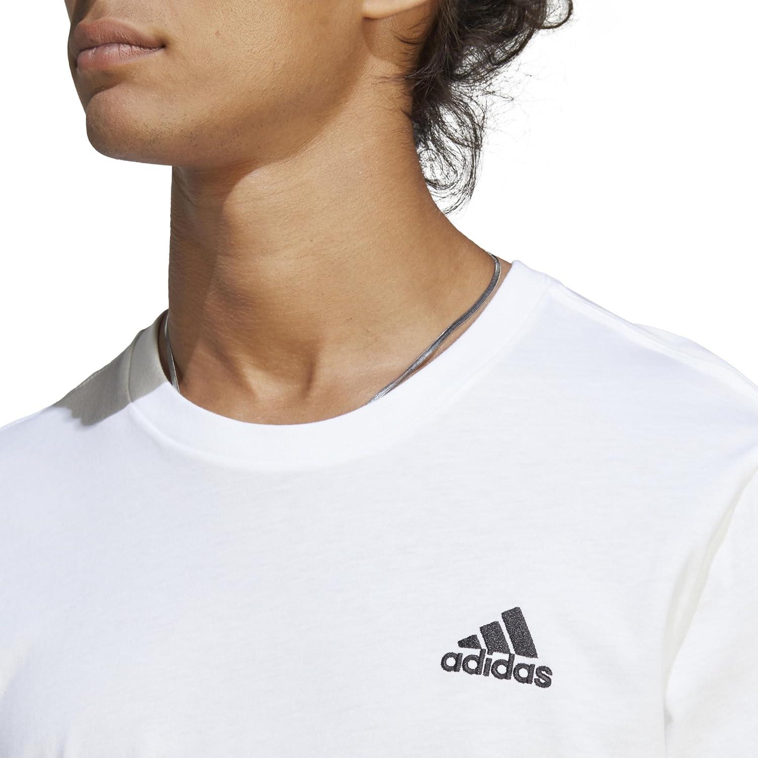 imageAdidas Mens Essentials Single Jersey Embroidered Small Logo TShirtWhite