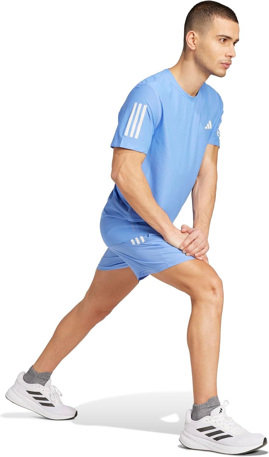 imageAdidas Mens Own The Run ShortBlue Fusion