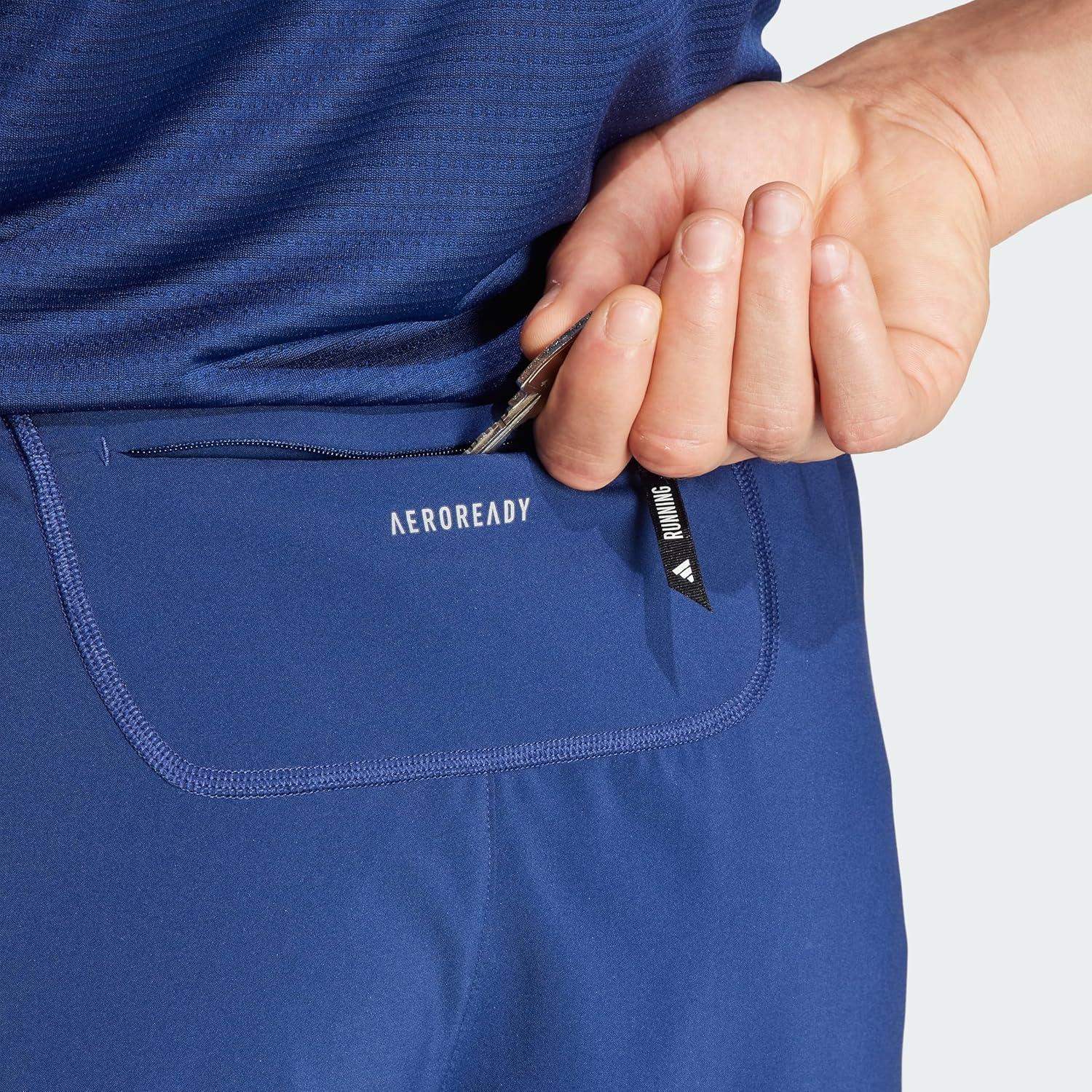 imageAdidas Mens Own The Run ShortDark Blue