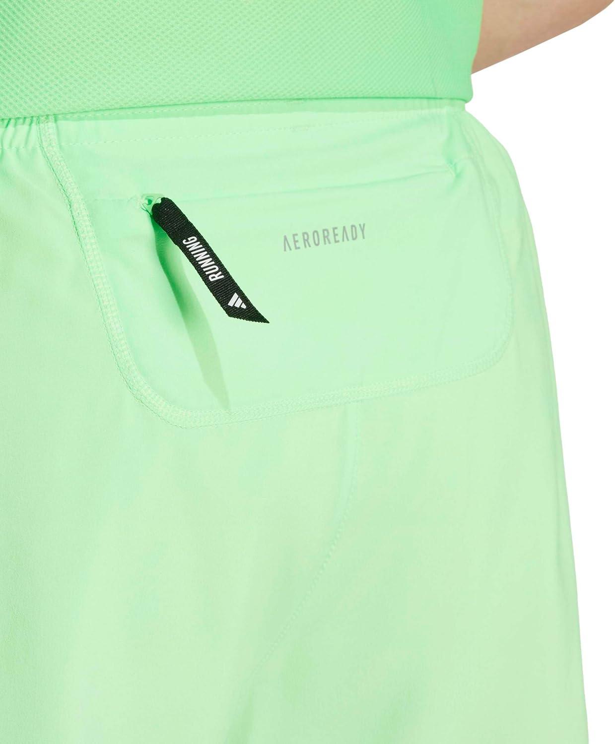 imageAdidas Mens Own The Run ShortLime Burst