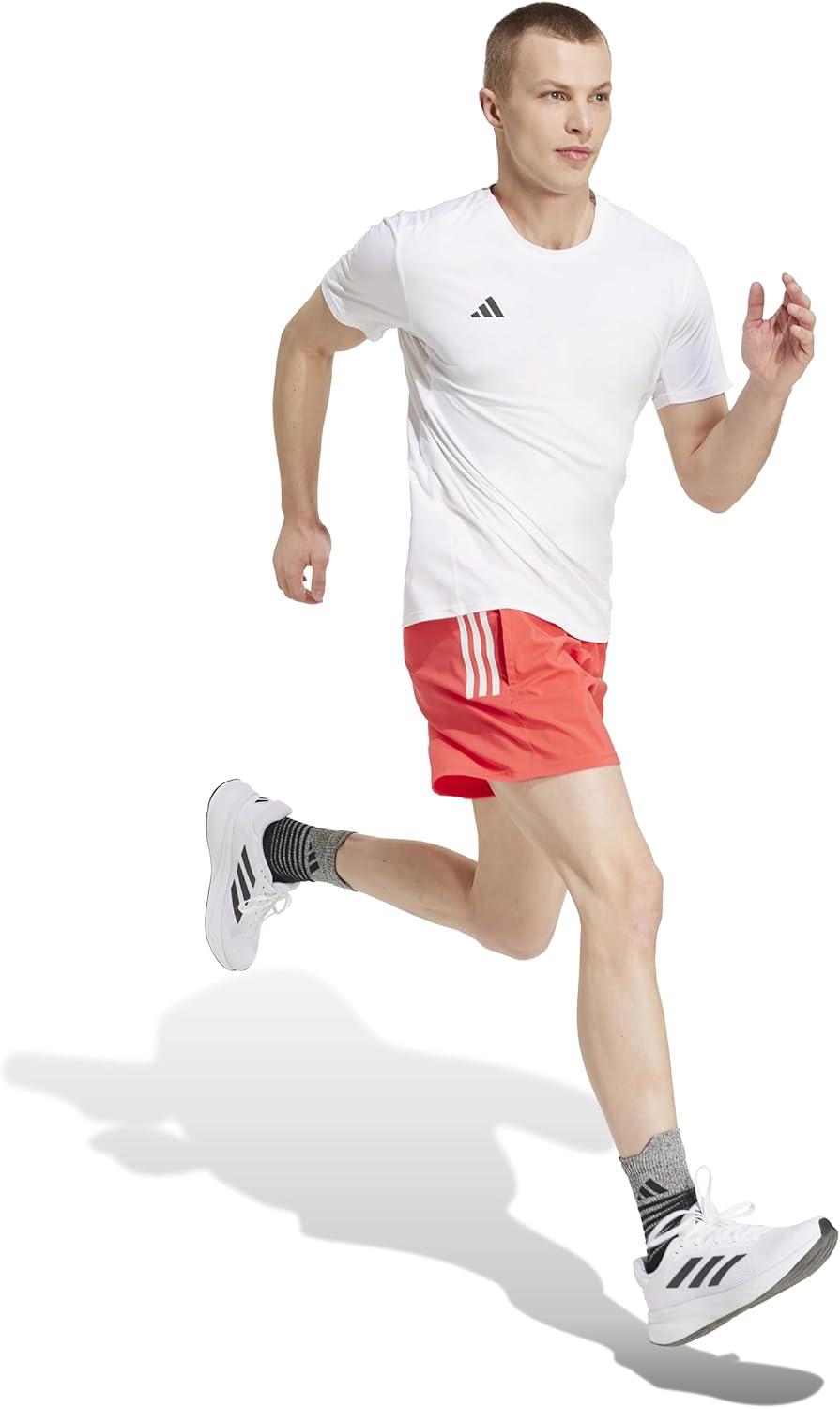 imageAdidas Mens Own The Run ShortSemi Lucid Red