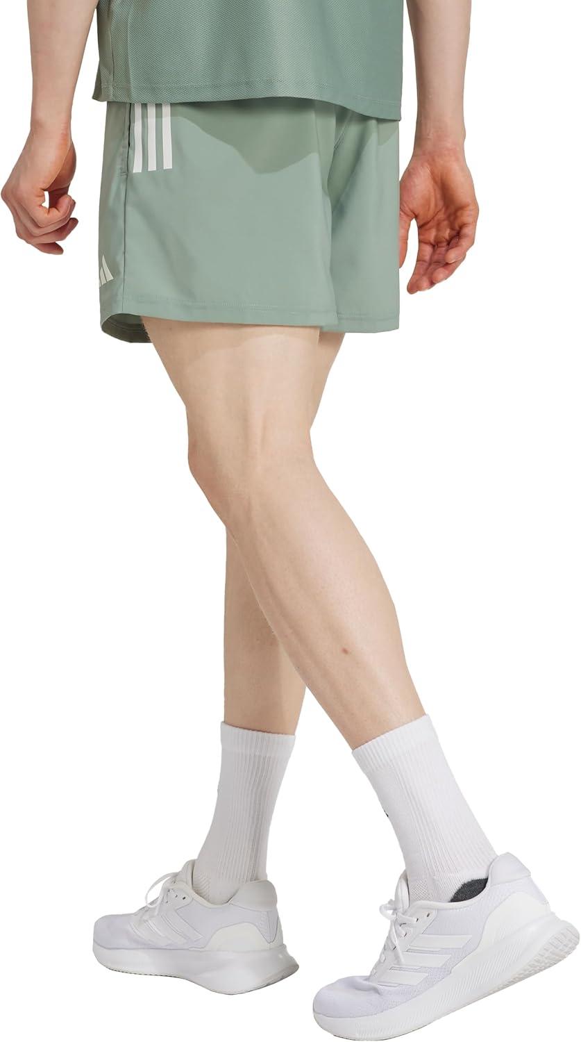 imageAdidas Mens Own The Run ShortSilver Green