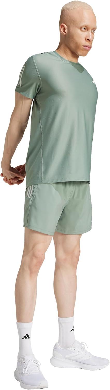 imageAdidas Mens Own The Run ShortSilver Green