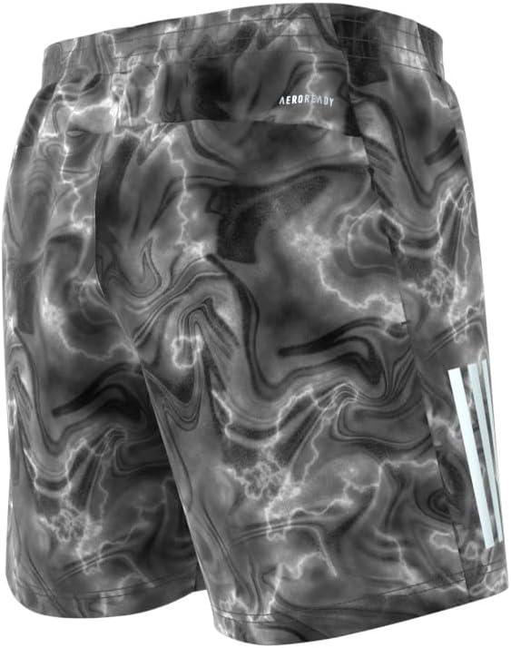 imageAdidas Mens Own The Run ShortWhiteBlackGrey