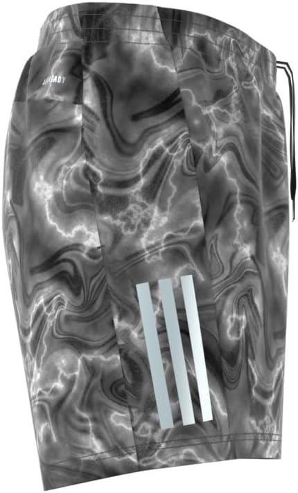 imageAdidas Mens Own The Run ShortWhiteBlackGrey
