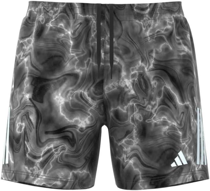 imageAdidas Mens Own The Run ShortWhiteBlackGrey