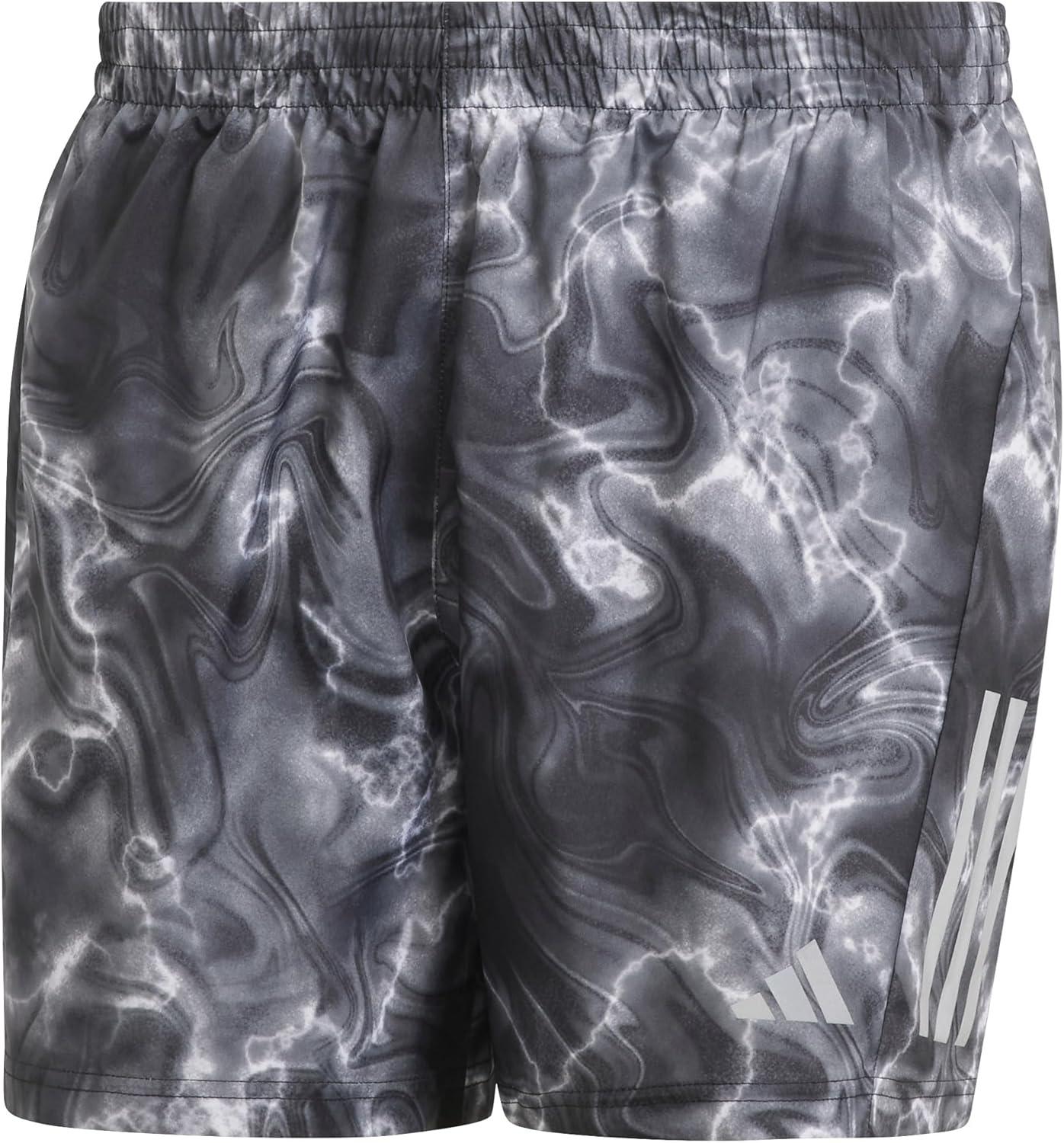 imageAdidas Mens Own The Run ShortWhiteBlackGrey