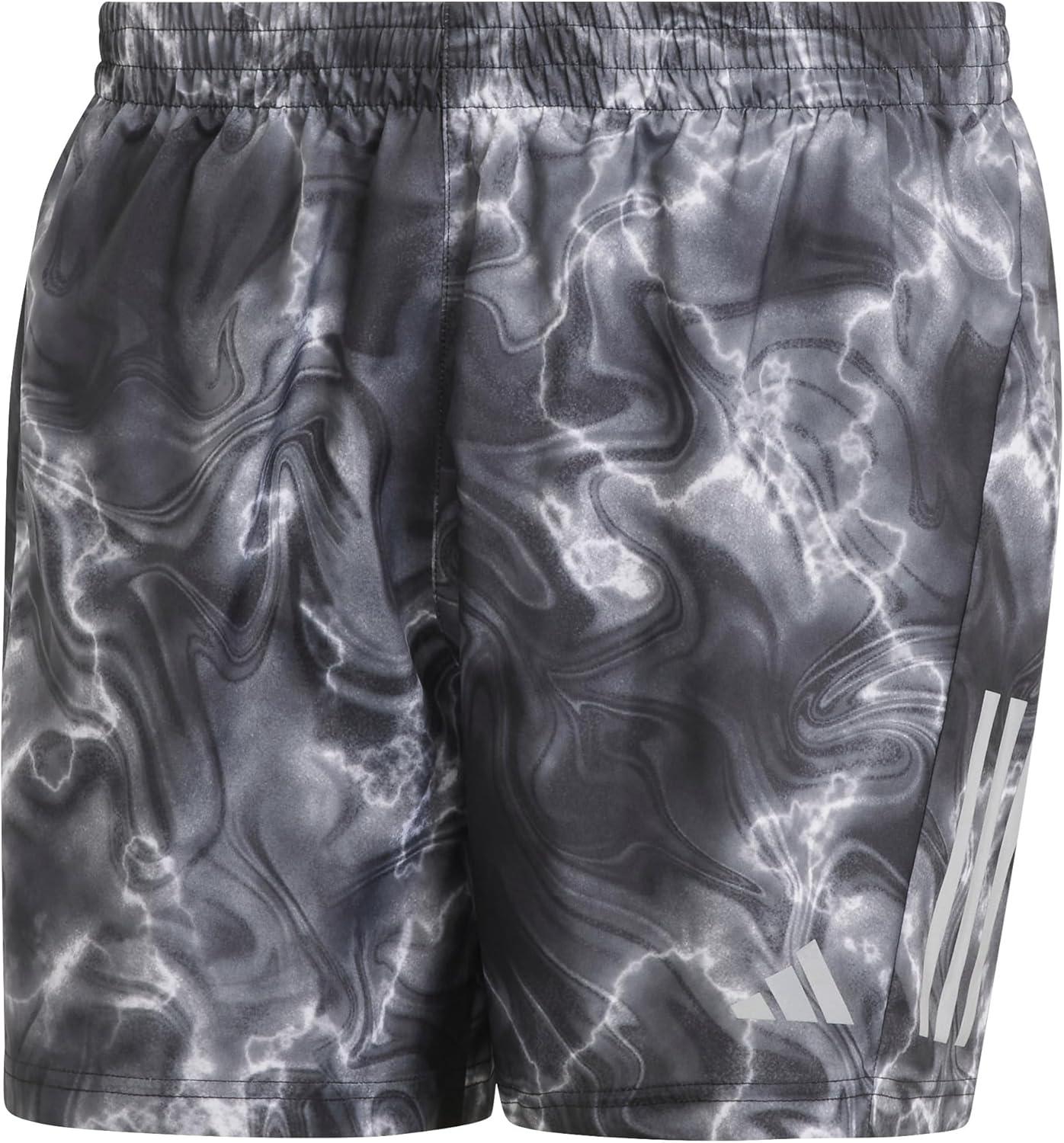 imageAdidas Mens Own The Run ShortWhiteBlackGrey