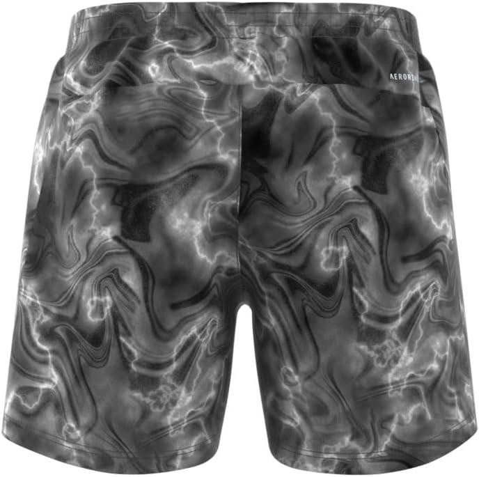 imageAdidas Mens Own The Run ShortWhiteBlackGrey
