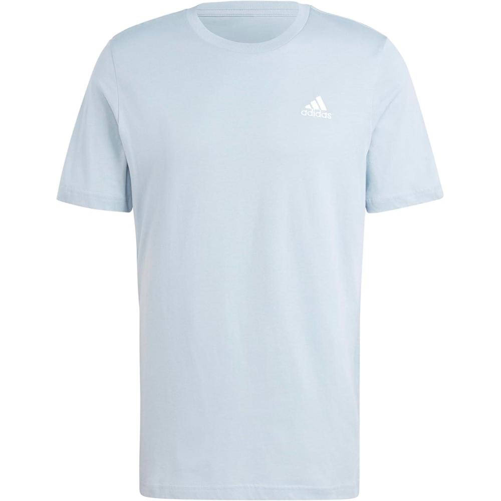 imageAdidas Mens Essentials Single Jersey Embroidered Small Logo TShirtWonder Blue