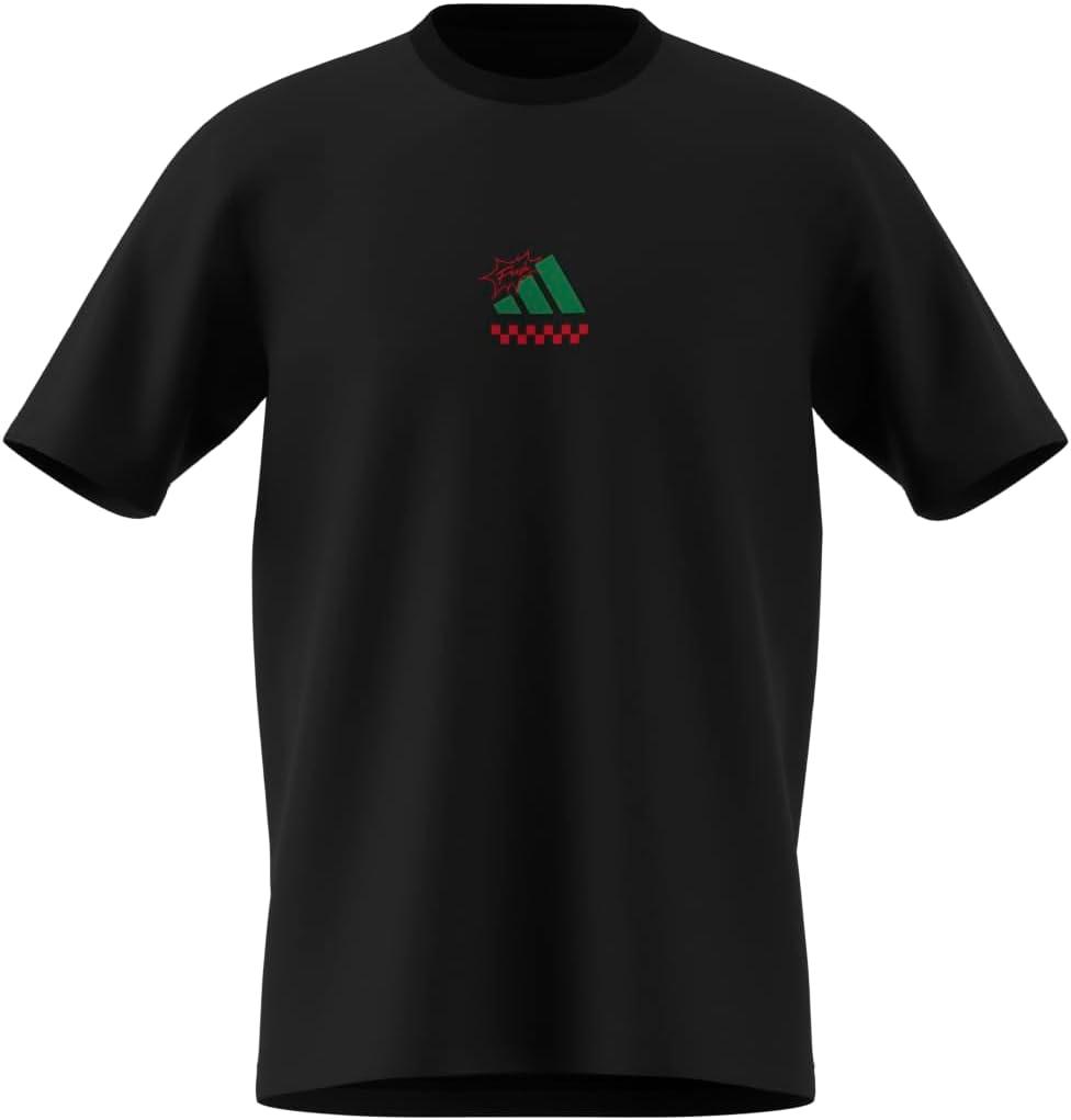 imageAdidas Mens Lounge Pizza Graphic TShirtBlack