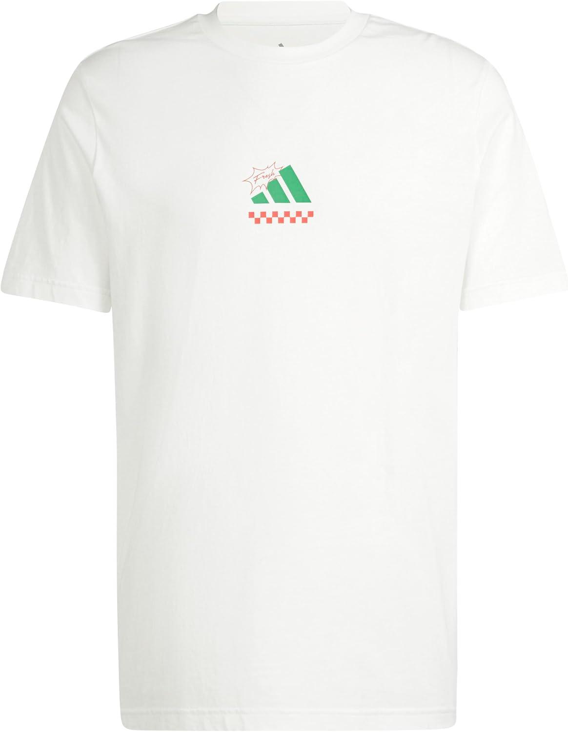imageAdidas Mens Lounge Pizza Graphic TShirtOffwhite