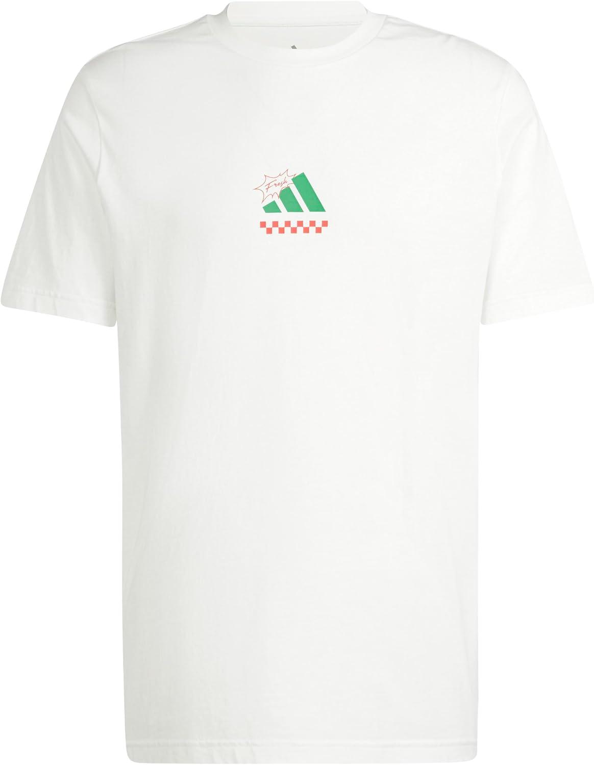 imageAdidas Mens Lounge Pizza Graphic TShirtOffwhite