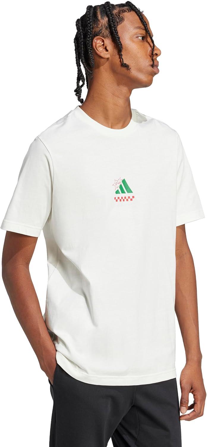 imageAdidas Mens Lounge Pizza Graphic TShirtOffwhite