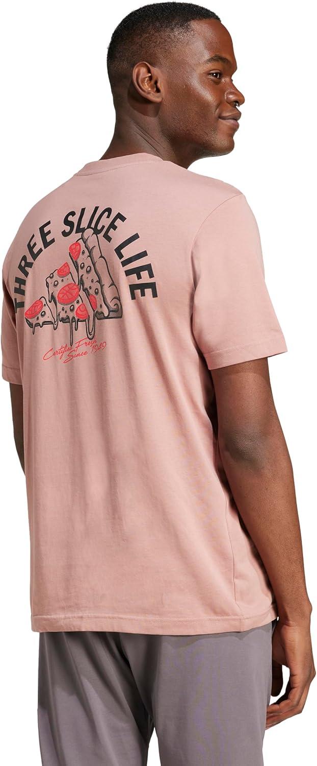 imageAdidas Mens Lounge Pizza Graphic TShirtWarm Clay
