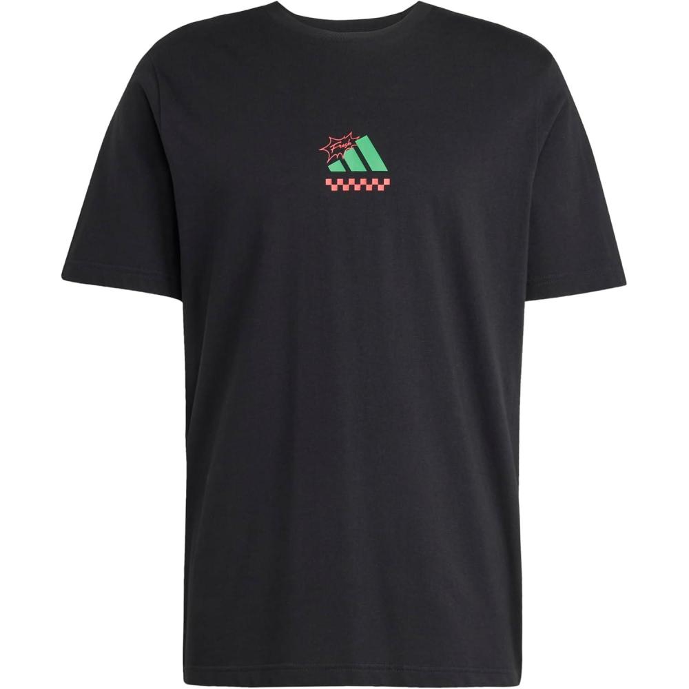 imageAdidas Mens Lounge Pizza Graphic TShirtBlack