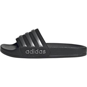 adidas Kids’ Adilette Shower Slide(Black/Iron Metallic/Black)